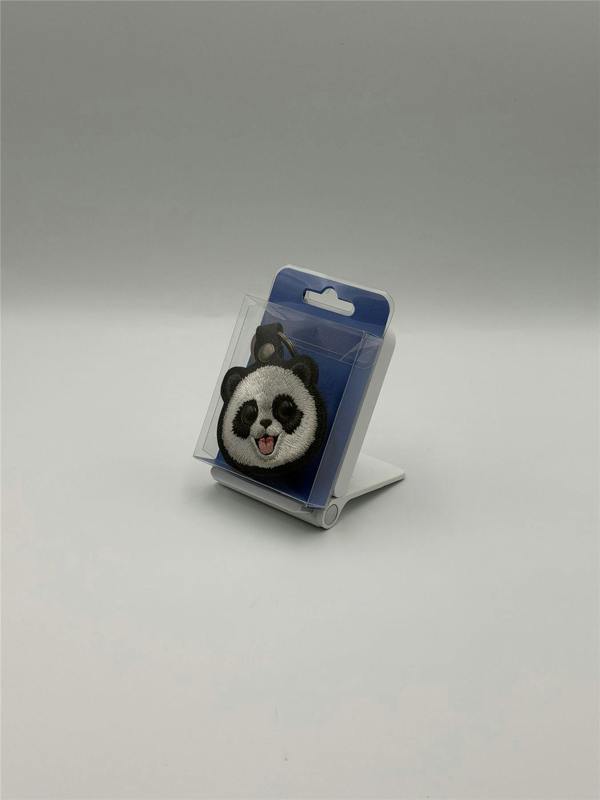 Nimmy Friends Nimmy Big Eye Cute Pet Travel Panda Face Airtag Keychain Black - N-XDY-YSK-06-A