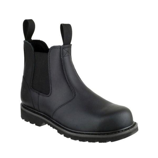 Amblers Safety FS5 Goodyear Welted Pull on Dealer Men's Safety Boots in Black