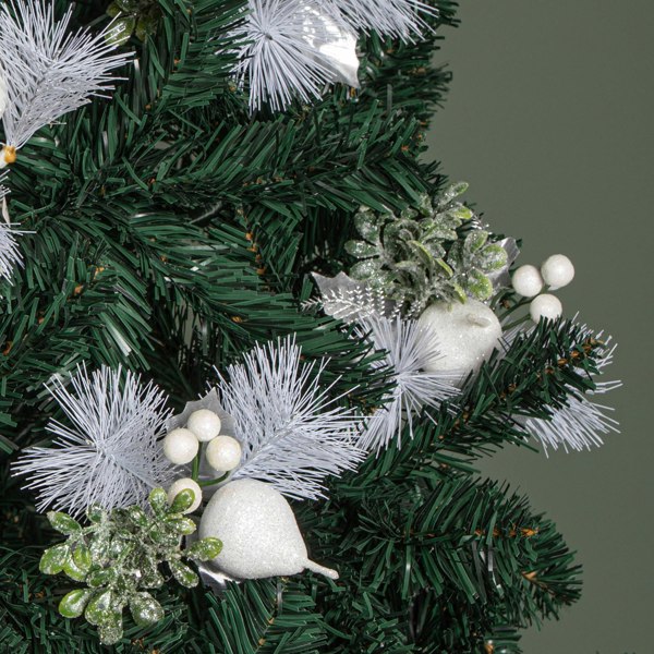 Samuel Alexander Set of 6 19cm Christmas Pick Decoration with White Apple and Pear