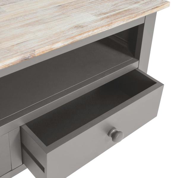 Statement Furniture Florence Wooden Corner TV Unit With 2 Drawers and Shelf