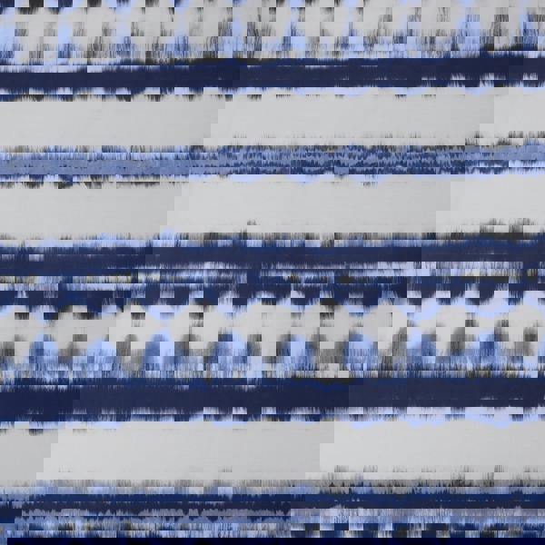 Smart Living Reversible Polycotton Tiedye Tassel Trim Duvet Cover and Pillowcase Set - Blue