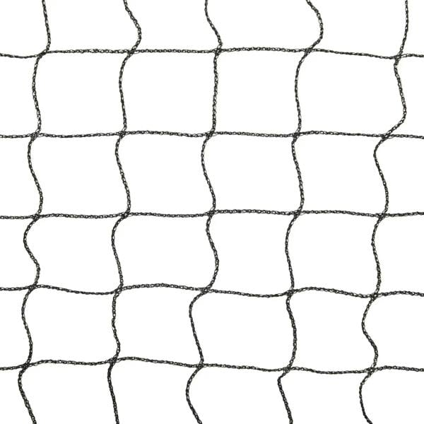 Close-up of dark mesh net with square openings