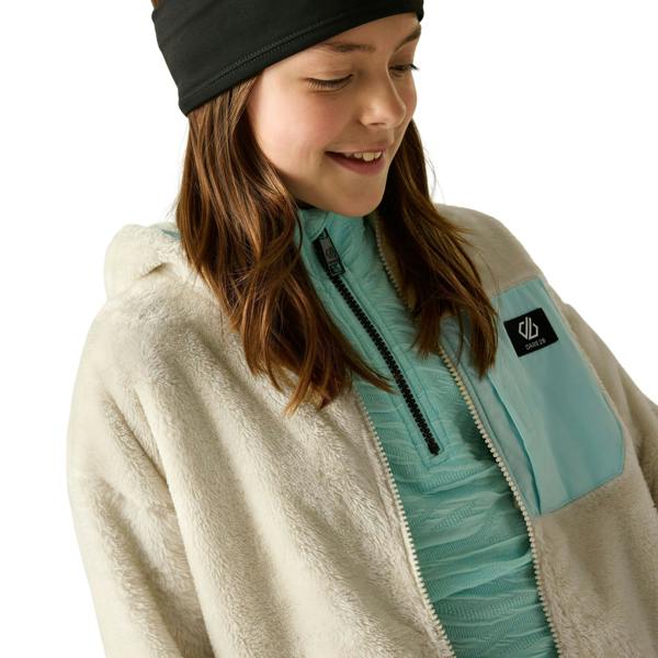 Dare 2B Childrens/Kids Powder Fleece Jacket - Almond Milk/Water Ballet - 