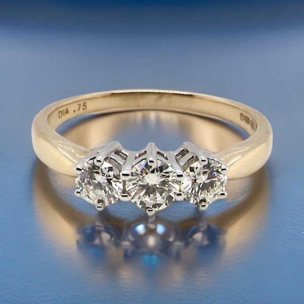 Vintage Tom A modern three stone Diamond Ring