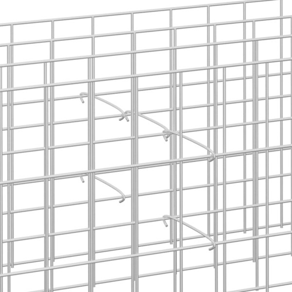 Berkfield Gabion Hooks 100 pcs Galvanised Steel 40 cm