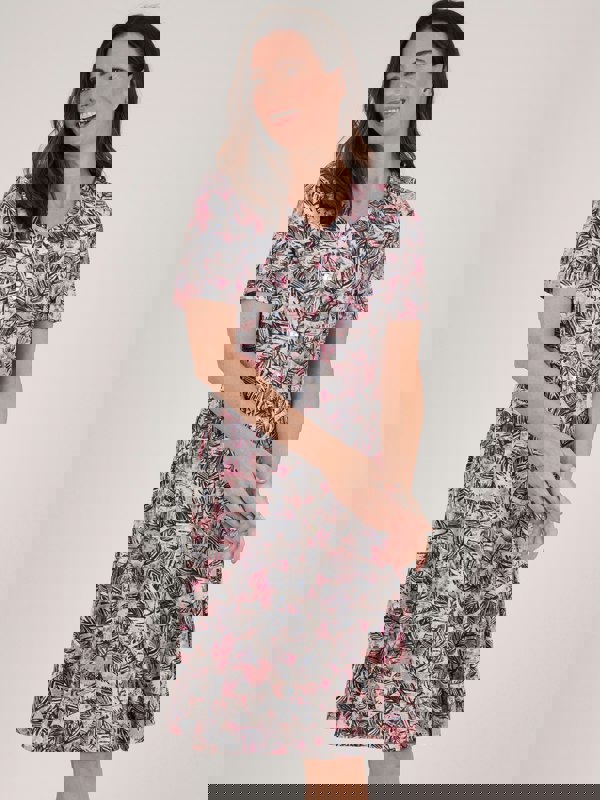 TIGI-Wear Leaf Button Dress