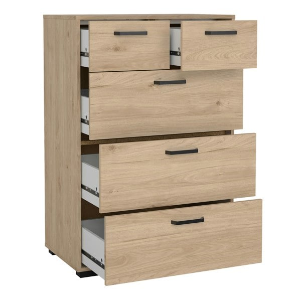 Furniture To Go Sofia Chest 3 + 2 Drawers Jackson Hickory