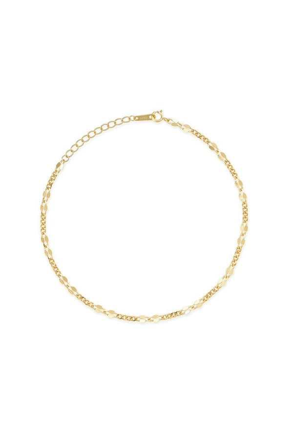Delicate 18K Gold Chain Anklet - Anklets - Elk & Bloom
