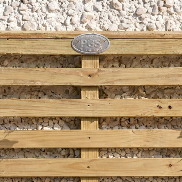 Premier Vogue Fence Panel Topper 6ft x 0-3ft Garden Trellis Decorative Flat Top Venetian Fencing, Wall-Mount, Privacy, Balcony & Patio Screen - Wood - 3, 4 or 5