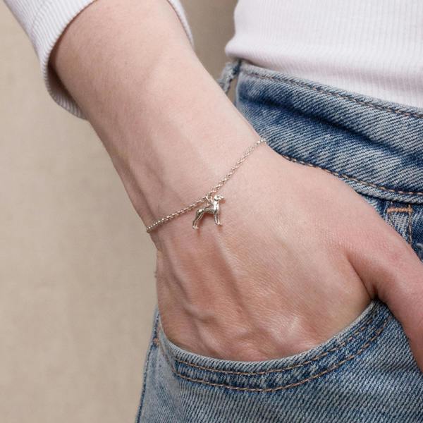 Mylee London Great Dane Chain Bracelet - Personalised - Sterling Silver