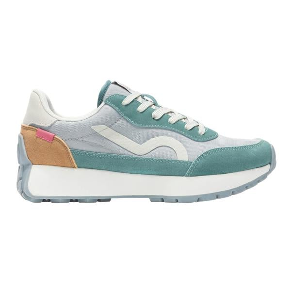 Regatta Womens Marine Heritage II Suede Trainers - Grey/Ivy Moss