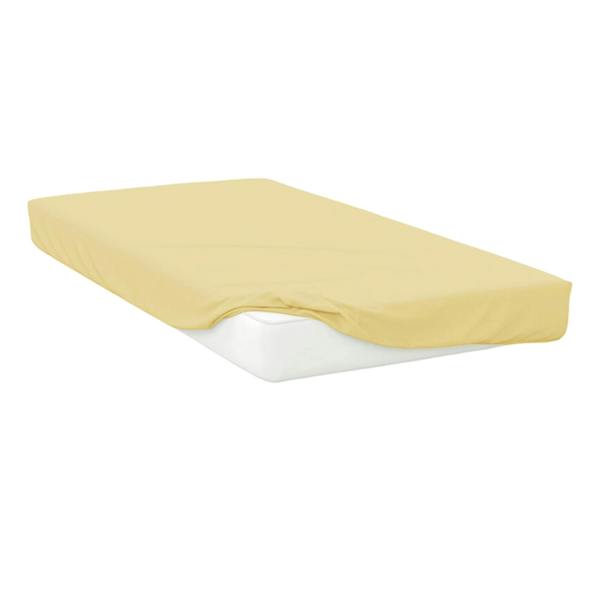 Belledorm Easycare Percale Fitted Sheet - Saffron - 