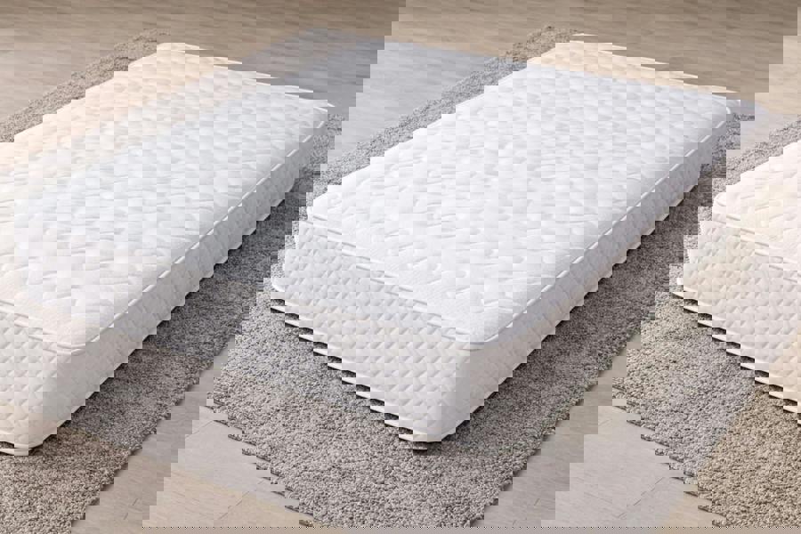 Nexus Mattress Luxury Damask Memory Foam Sprung Mattress - 10 INCH