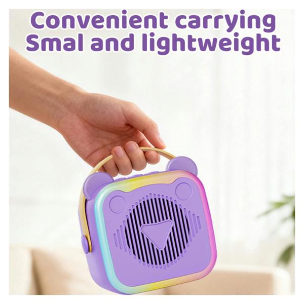 Dragodirect K10 Portable Karaoke Machine 2 Wireless Mics Colorful RGB