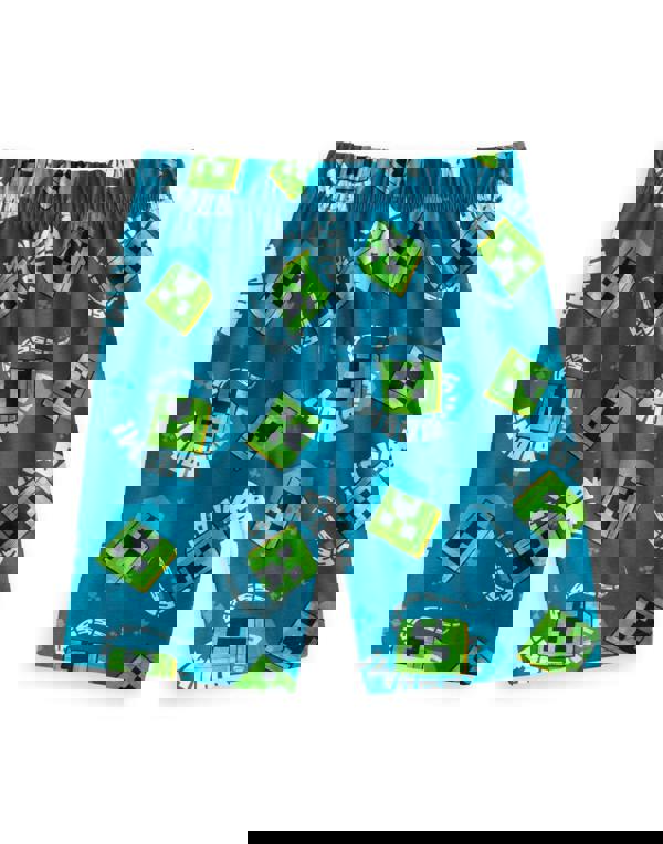 Minecraft Boys Multicoloured Creeper Multi-Pack of 2 Short Sleeve Short Leg Pyjama Set