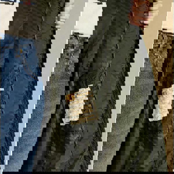 Joules Joules PEMBURY Showerproof Longline Padded Coat with Hood Khaki