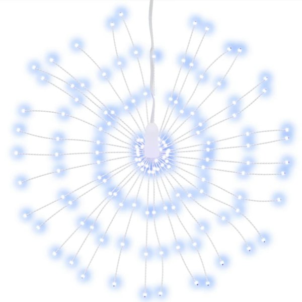 Berkfield Christmas Starburst Lights 140 LEDs 4 pcs Cold White 17 cm