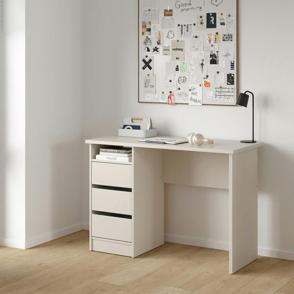 Furniture To Go Function Plus Desk 3 Drawers in Cashmere