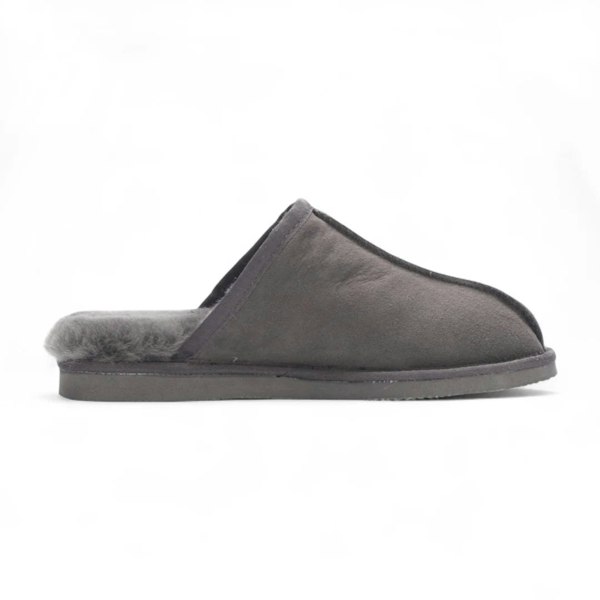 Infinity Leather Highland - Men's Genuine Sheepskin Suede Mule Slippers