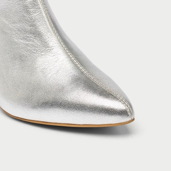 Calla Hazel Boots for Bunions & Wide Feet - Silver Leather