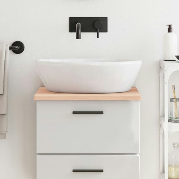 Berkfield Bathroom Countertop 40x60x2 cm Untreated Solid Wood