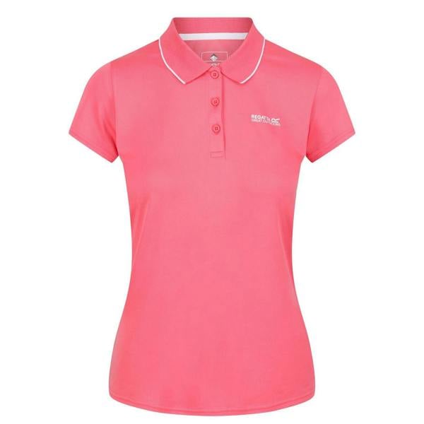 Regatta Womens/Ladies Maverick V Regular Short-Sleeved Polo Shirt - Tropical Pink - 
