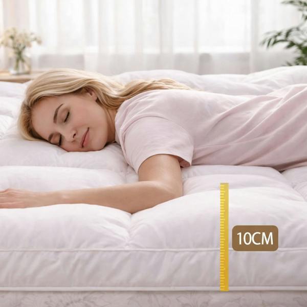 Dragodirect Luxury Plush 4 Inch Mattress Topper Soft Comfort Layer - KNG
