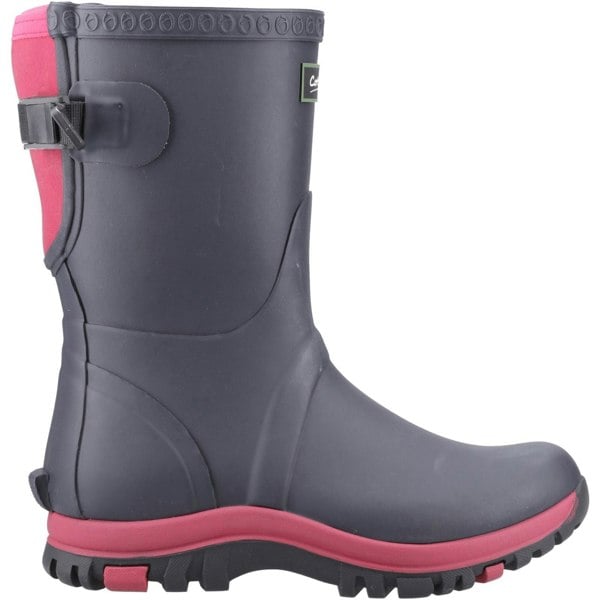 Cotswold Realm Rubber Women's Navy/Pink Wellington Boots
