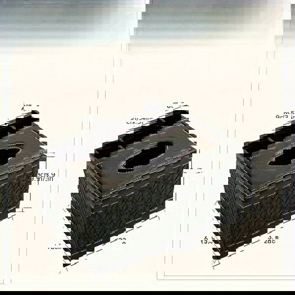 smartbies Leather Tissue Box Multifunctional Organizer – Tissue Box Holder Accessory