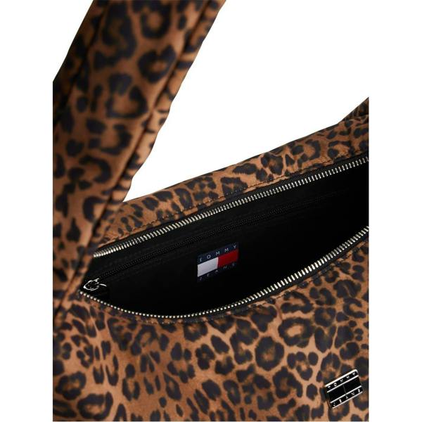 Tommy Jeans Leopard Print Hobo Bag - Brown - 
