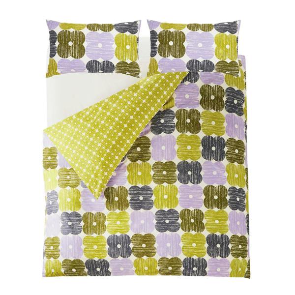 Orla Kiely Textured Flower Lilac Duvet Cover Set