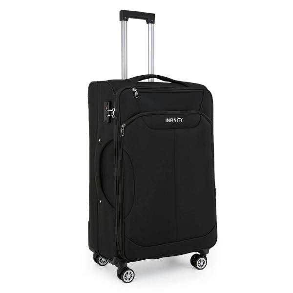 Infinity Luggage 8 Wheel Lightweight Suitcase Luggage TSA Travel Bags Set