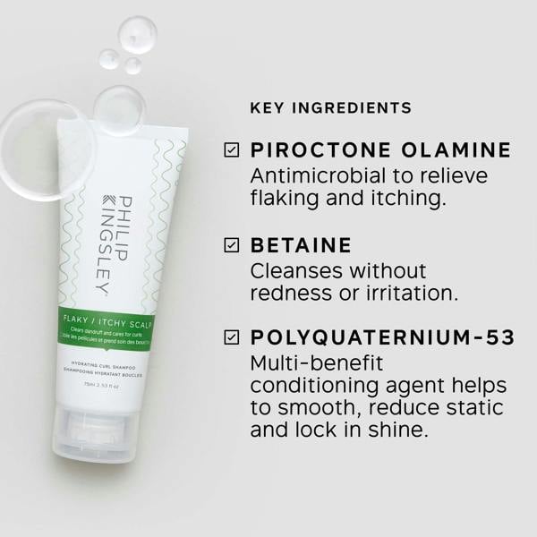 Philip Kingsley Flaky/Itchy Scalp Hydrating Curl Anti-Dandruff Shampoo 75ml - Additional 2