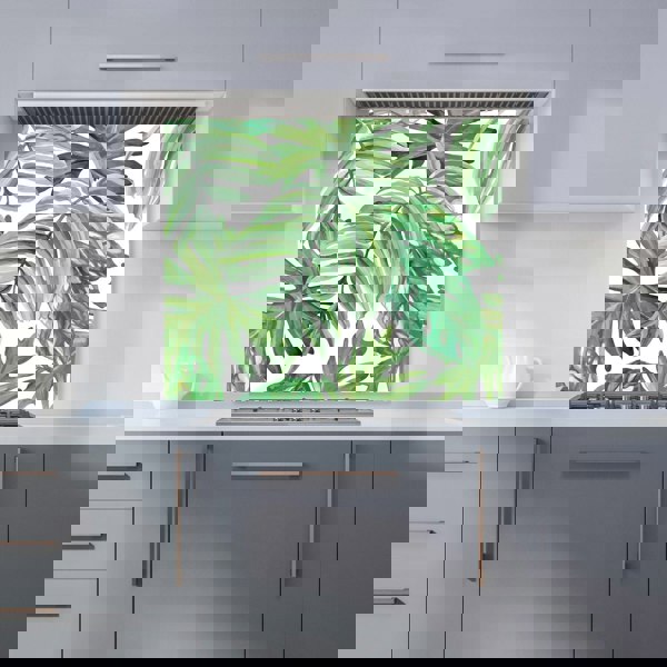 Warren Reed - Designer Exotic Rainforest Leaves Kitchen Splashback