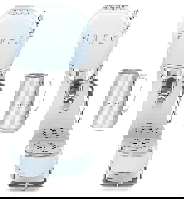 Smeg ECF02 Espresso Machine + CMMJ01 Milk Frothing Jug Bundle