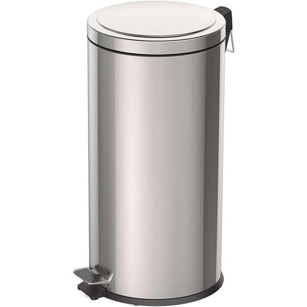 Gr8 Home 30 Litre Foot Pedal Bin Stainless Steel Metal Waste Rubbish Lid Kitchen Garbage