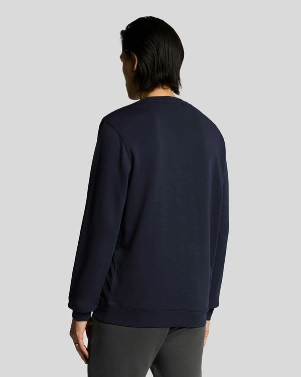 Lyle & Scott Superfine Crew Neck Sweatshirt - Z271 Dark Navy