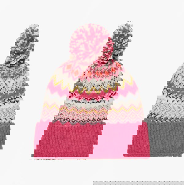 Joules Joules KARA BOBBLE Womens Beanie Hat Pink