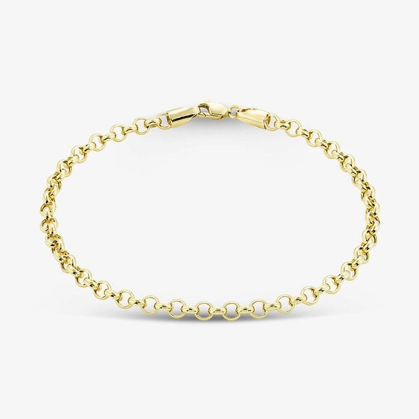 T. H. Baker 9ct Yellow Gold 8.5 Inch Belcher Chain Bracelet HRBP-400-9Y-8.5