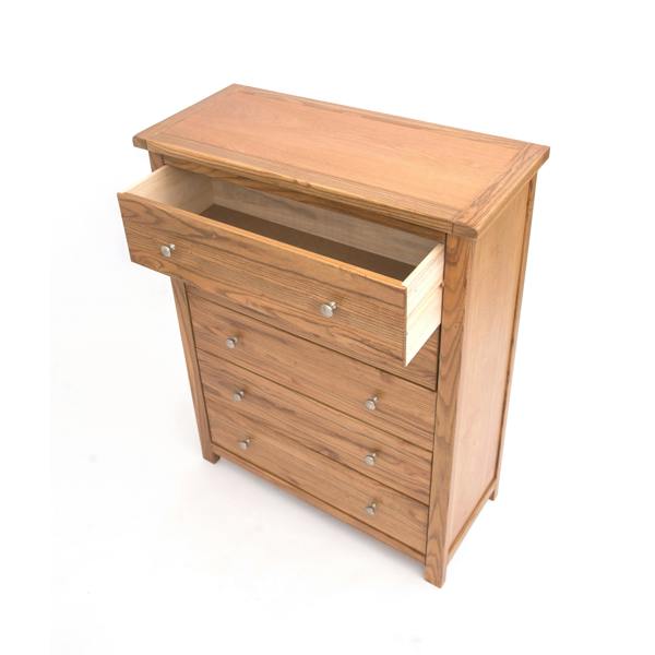 Cabinet Bits Trivento 5 Drawer Chest of Drawers Chrome Knob