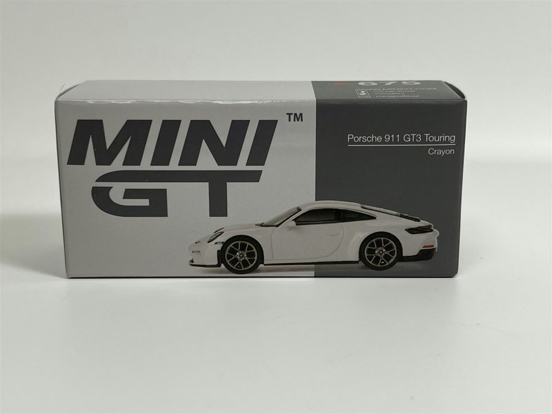 Mini GT Porsche 911 GT3 Touring Crayon White LHD 1:64 Mini GT MGT00675L