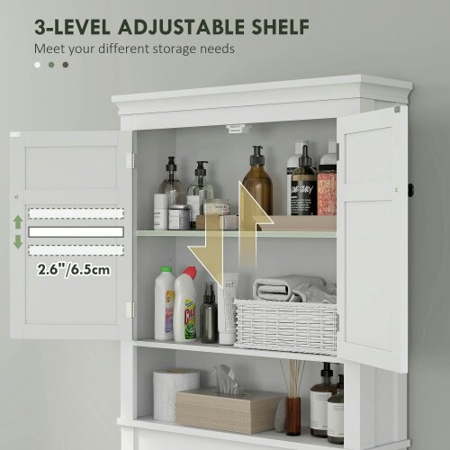 Wyld Haus Nivele Over Toilet And Appliance Storage Cabinet In White