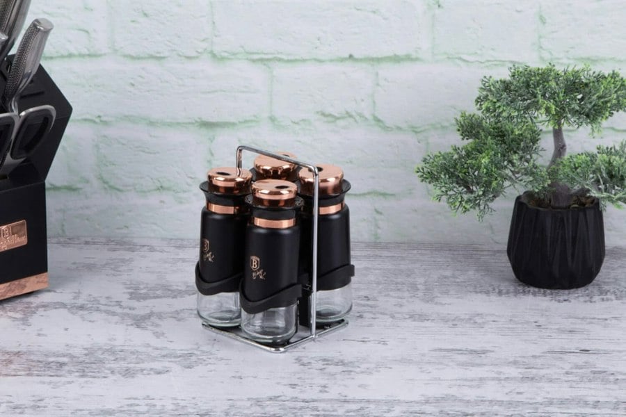 Spice Jar Set Berlinger Haus BH-1999 Black Rose