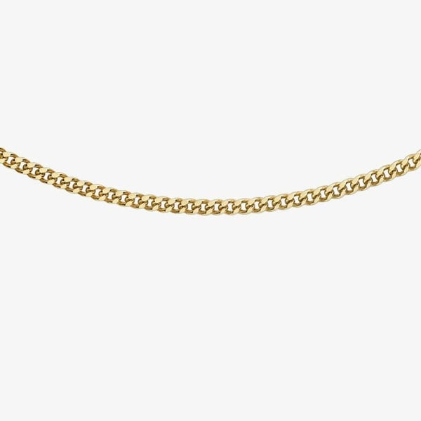 T. H. Baker 9ct Yellow Gold Diamond Cut Curb Chain 1.13.0024