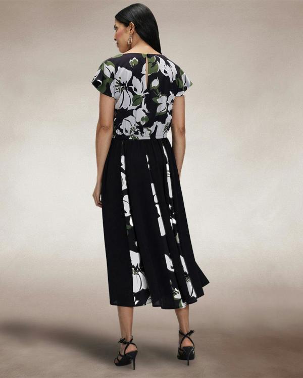 HotSquash Pleated Midi Dress
