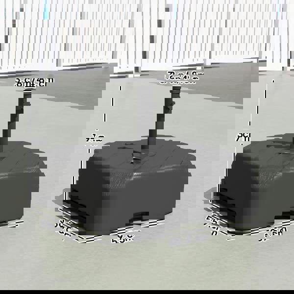 Center Pole Umbrella Base