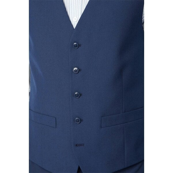Limehaus Slim Fit Bright Blue Waistcoat