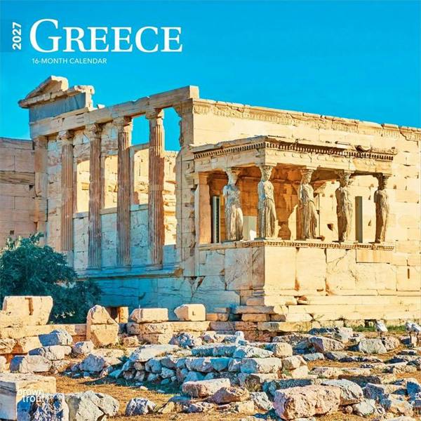 Greece Calendar 2027, Wall Calendars, Month To View, Travel, Gift