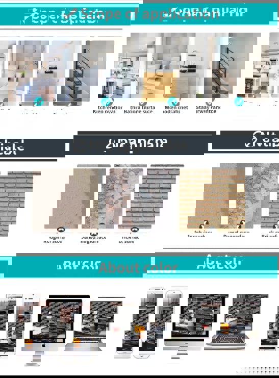 ANYDECO Wallpaper Light Gray 18 Pcs Waterproof Self Adhesive Removable 3D DIY Modern Marble Tile Wall Sticker Home Decor