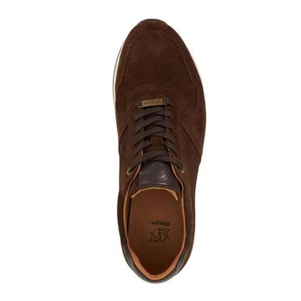 Dune London Mens Trilogy Suede Trainers - Brown - 
